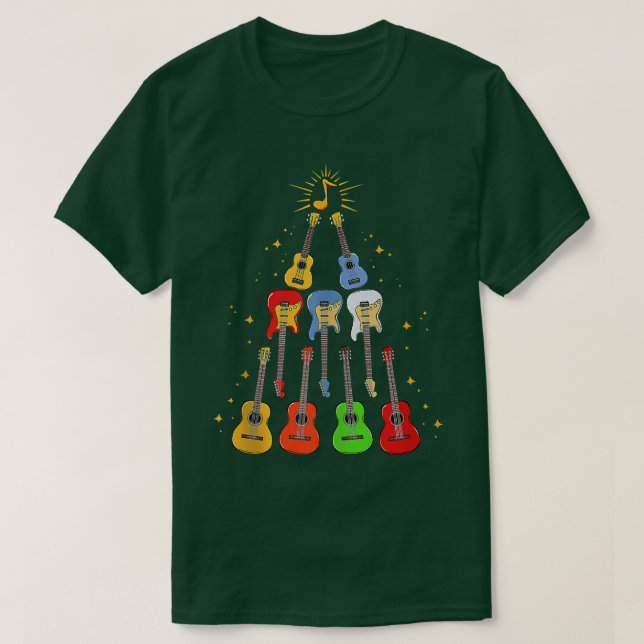 Camiseta Navidades de Guitarra navideña de Guay Guitar Aman (Diseño del anverso)
