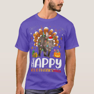 Camiseta Navidades de Halloween de Aardvark Lover Feliz Hal