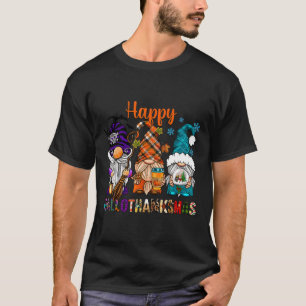 Camiseta Navidades de Halloween de Acción de Gracias Felice