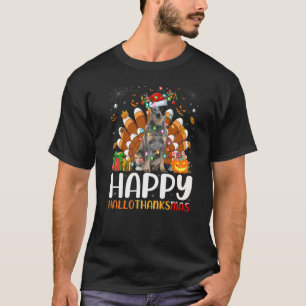 Camiseta Navidades de Halloween de Blue Heeler Dog Happy Ha