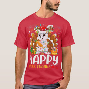 Camiseta Navidades de Halloween de Bunny Lover Feliz Hallot
