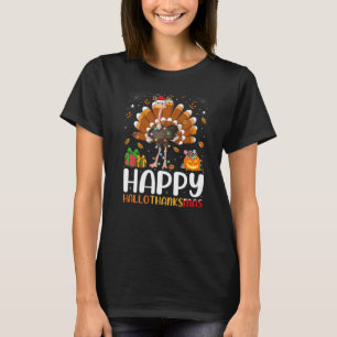 Camiseta Navidades de Halloween de Ostrich Bird Felices Hal