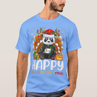 Camiseta Navidades de Halloween de Panda Lover Felices Hall