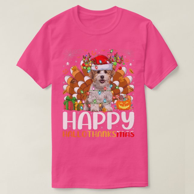 Camiseta Navidades de Halloween del Haven Dog Lover (Diseño del anverso)