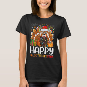 Camiseta Navidades de Halloween del Red Panda Lover Feliz H