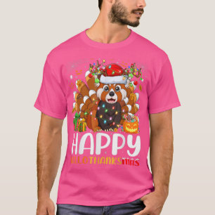 Camiseta Navidades de Halloween del Red Panda Lover Feliz H