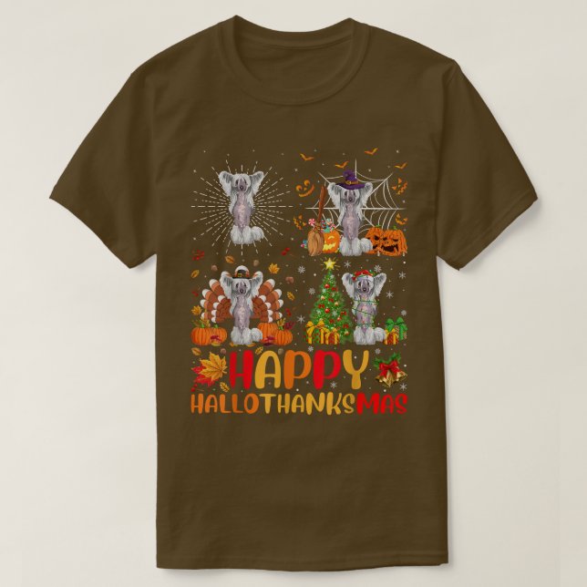 Camiseta Navidades de Halloween divertida sala de perros co (Diseño del anverso)