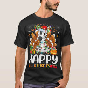 Camiseta Navidades de Halloween en Zebra Lover Felices Hall