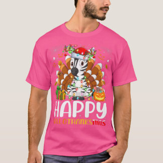 Camiseta Navidades de Halloween en Zebra Lover Felices Hall