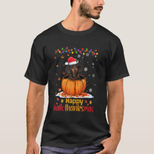 Camiseta Navidades de Halloween Felices Hallothanksmas Dach