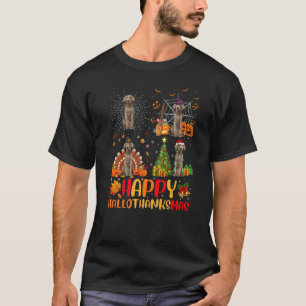 Camiseta Navidades de Halloween Weimaraner Dog Hallothanksm