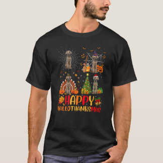 Camiseta Navidades de Halloween Weimaraner Dog Hallothanksm