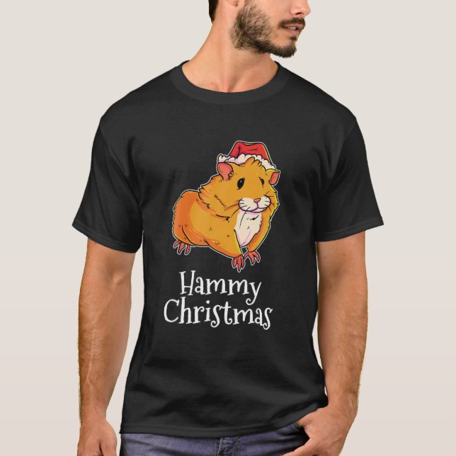 Camiseta Navidades de Hammy Feliz Navidad Papá Noel Gorra P (Anverso)