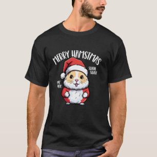 Camiseta Navidades de Hamster Día de Navidad Fiesta Rodent 