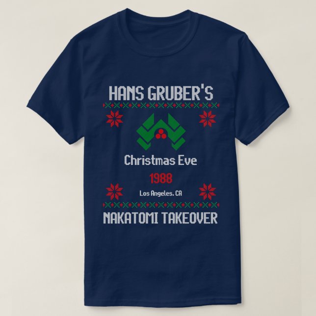 Camiseta Navidades de Hans Grubers En 1988 (Diseño del anverso)