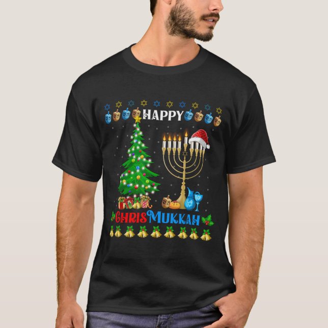 Camiseta Navidades de Hanukkah Feliz Chrismukkah (Anverso)