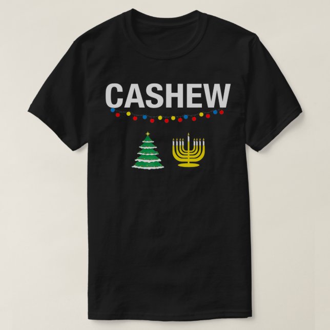 Camiseta Navidades de Hanukkah judíos-cachew (Diseño del anverso)