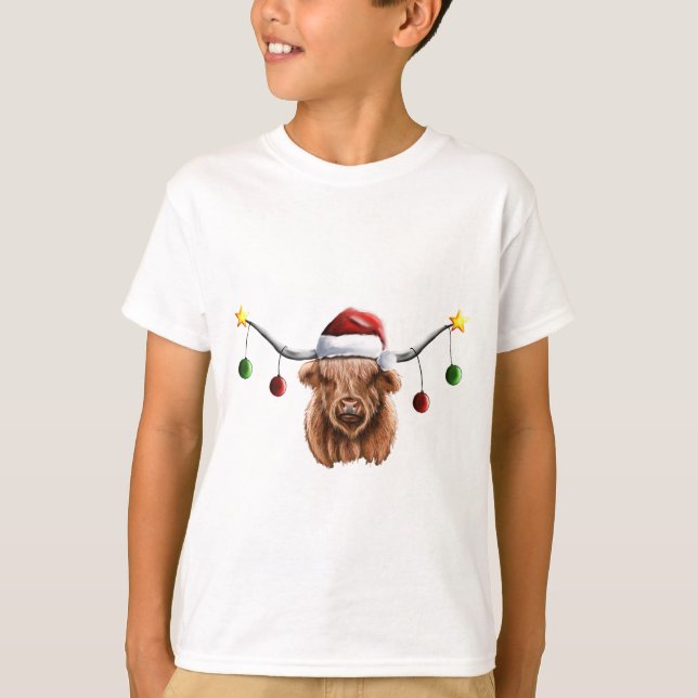 Camiseta Navidades de Have a Merry Hielan Coo (Anverso)