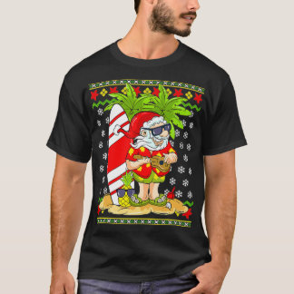Camiseta Navidades De Hawái En Julio Mele Kalikimaka Santa