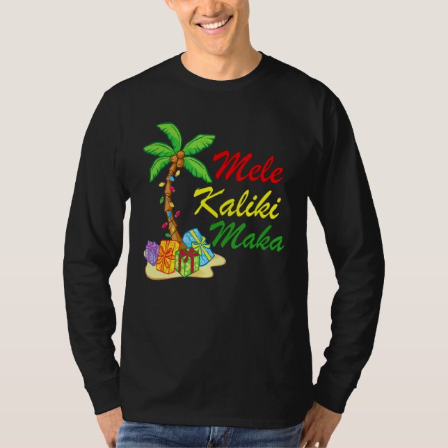 Camiseta Navidades de Hawaiian Mele Kalikimaka coinciden co (Anverso)