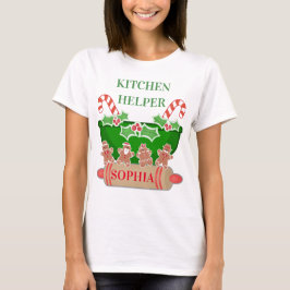 Camiseta Navidades de Helper Nombre personalizado T-Shirt