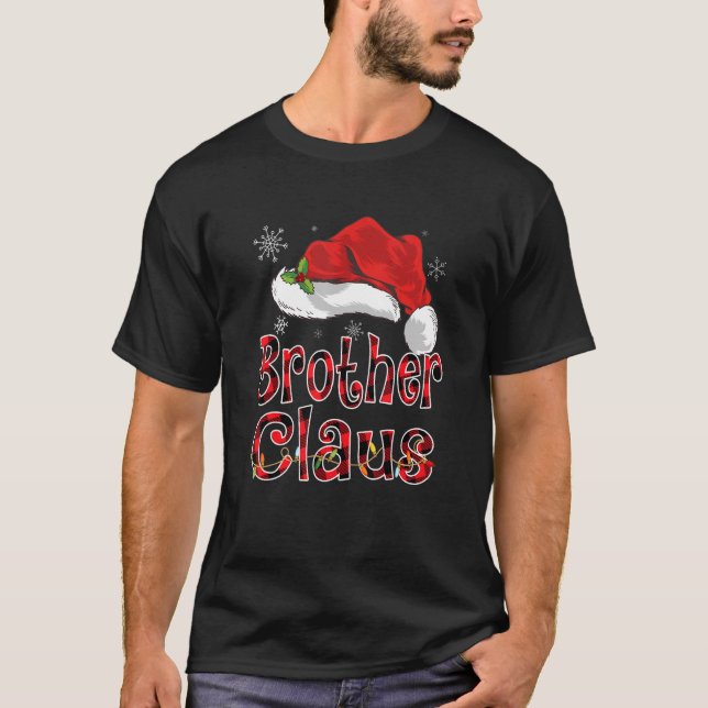 Camiseta Navidades de Hermano Claus Shirt iluminan familia  (Anverso)