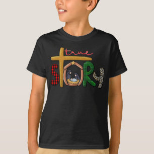 Camiseta Navidades de historia verdadera manipulan la escen