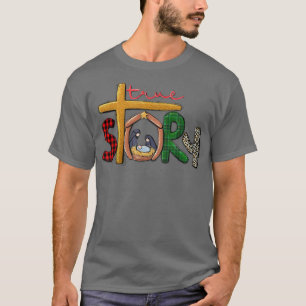 Camiseta Navidades de historia verdadera manipulan la escen