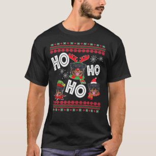 Camiseta Navidades de Ho Ho Ho Ho Rottweiler Dog
