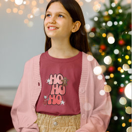 Camiseta NAVIDADES de HO HO HO Retro