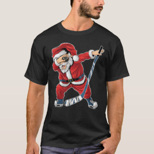 Camiseta Navidades de Hockey Dabbing Santa Claus