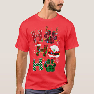 Camiseta Navidades de HoHo Dog Paw Pajama Cute Holiday Dog 