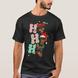 Camiseta Navidades de HoHo Rottweiler de Tres Felices Noche