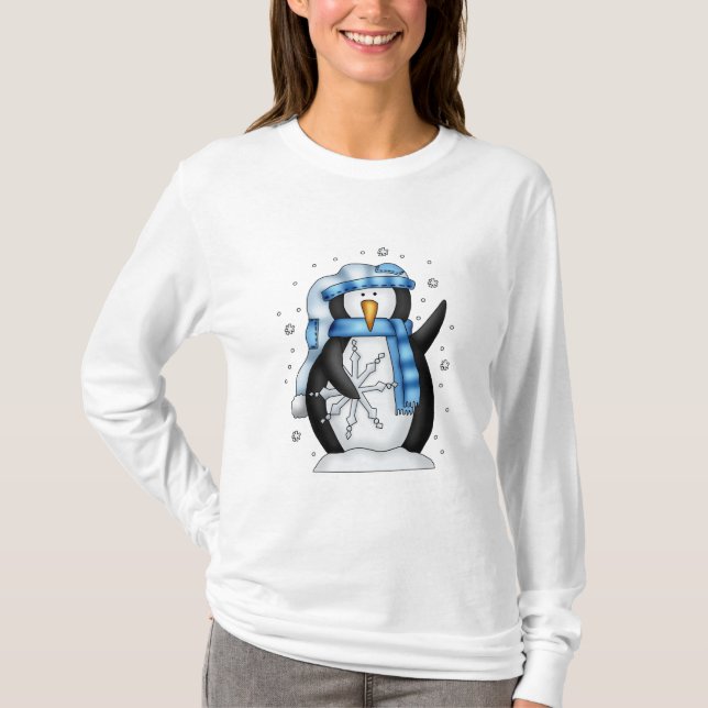 Camiseta Navidades de Holiday Penguin (Anverso)