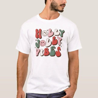Camiseta Navidades de Holly Jolly Vibes