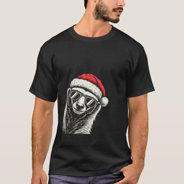 Camiseta Navidades de Honey Badger Papá Noel (Anverso)