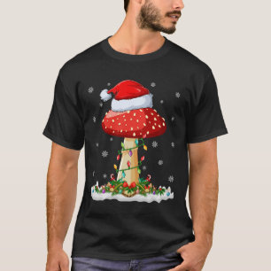 Camiseta Navidades de hongos de Merry Mushroom Santa Hat Li
