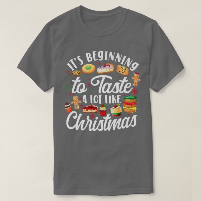 Camiseta Navidades de horneado cocinan pan de gallina cupca (Diseño del anverso)