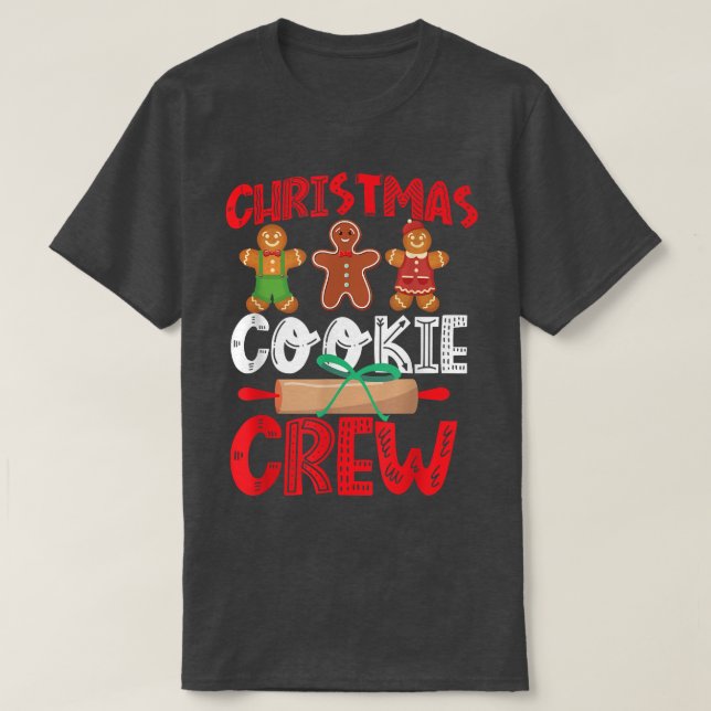 Camiseta Navidades de horneado de pan de galleta de galleta (Diseño del anverso)