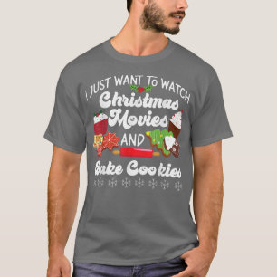Camiseta Navidades de horneado de películas Cookie Gingerbr