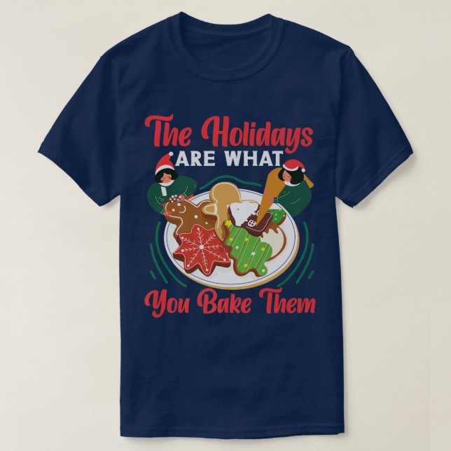 Camiseta Navidades De Hornear Gingerbread Man (Diseño del anverso)