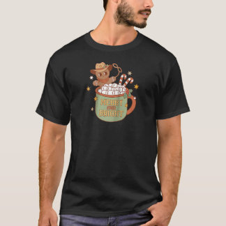 Camiseta Navidades de Howad Western Merry Bright Gingrbread