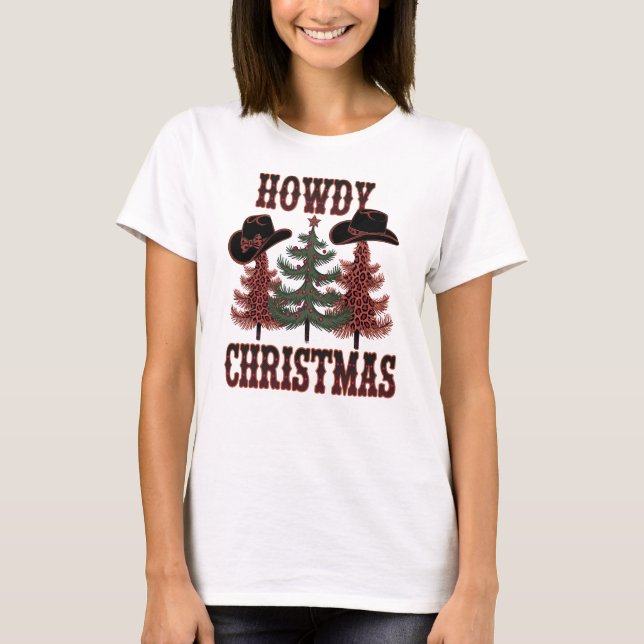 Camiseta Navidades de Howdy, Navidades de Country Howdy (Anverso)
