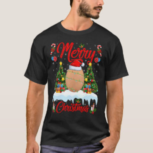 Camiseta Navidades de Huevos Santa Egg con árboles de navid