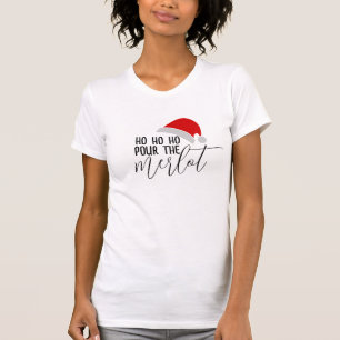 Camiseta Navidades de humor de Merlot Pun