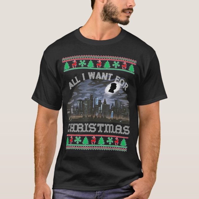 Camiseta Navidades De Humor Político Xmas Diciendo Pro Trum (Anverso)