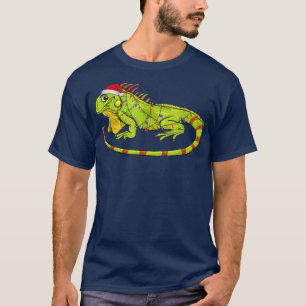 Camiseta Navidades de Iguana iluminan divertidos animales d