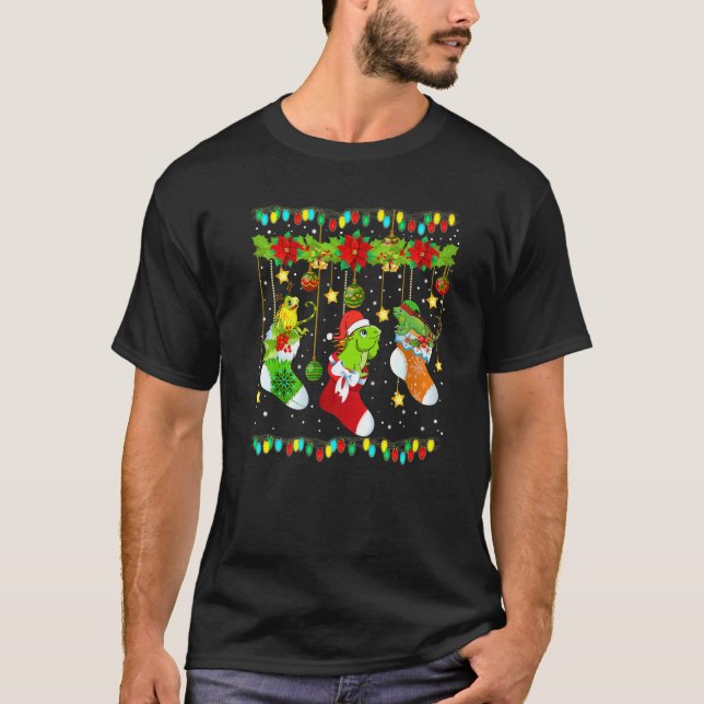 Camiseta Navidades de Iguana Stocks X-Mas iluminan Pajama M (Anverso)