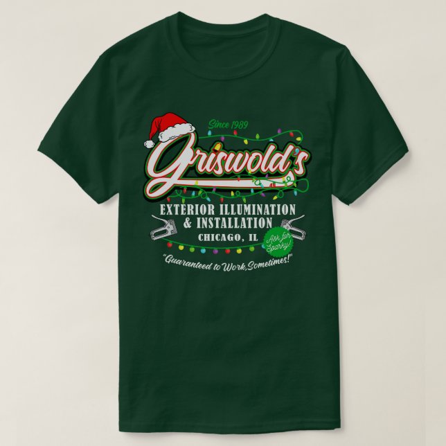 Camiseta Navidades De Iluminación De Griswold Vacaciones 89 (Diseño del anverso)