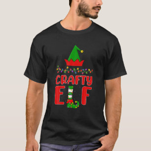 Camiseta Navidades de iluminación familiar Crafty Elf Match